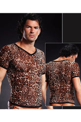 Mesh V-Neck Tee - BLM020 by Blueline